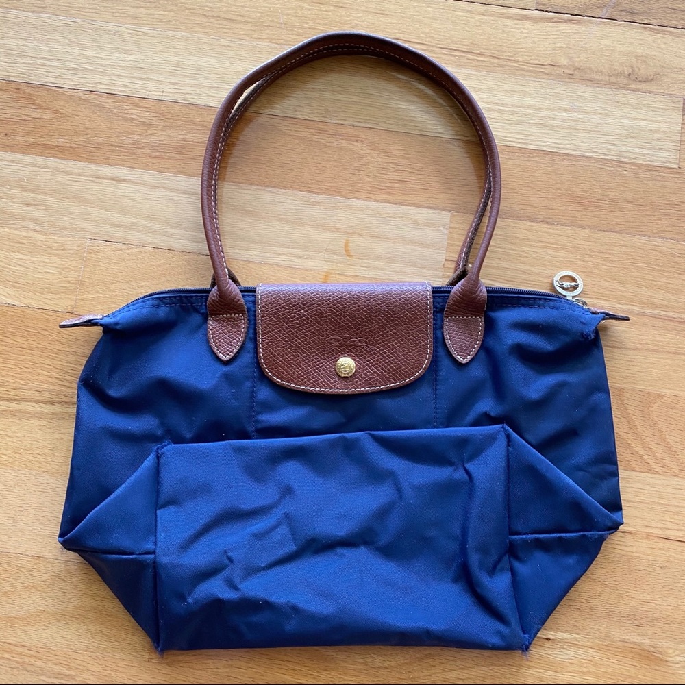 Longchamp Le Pliage Medium Tote in Navy